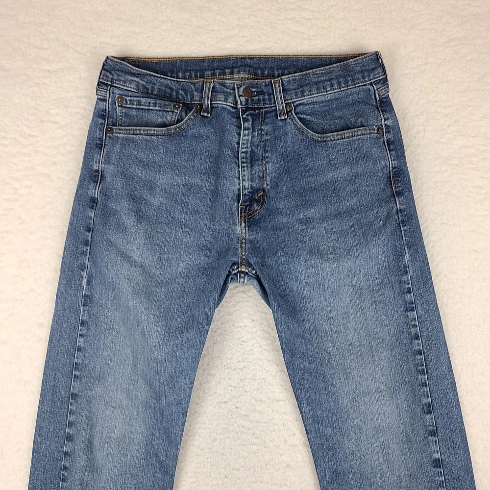 Levi's 506 Jeans Mens 34x32 Blue Straight Medium Wash Denim‎